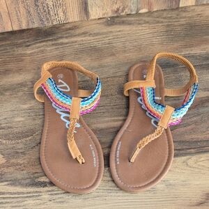 Blue Suede Braided Women's Sandals 10                  M159